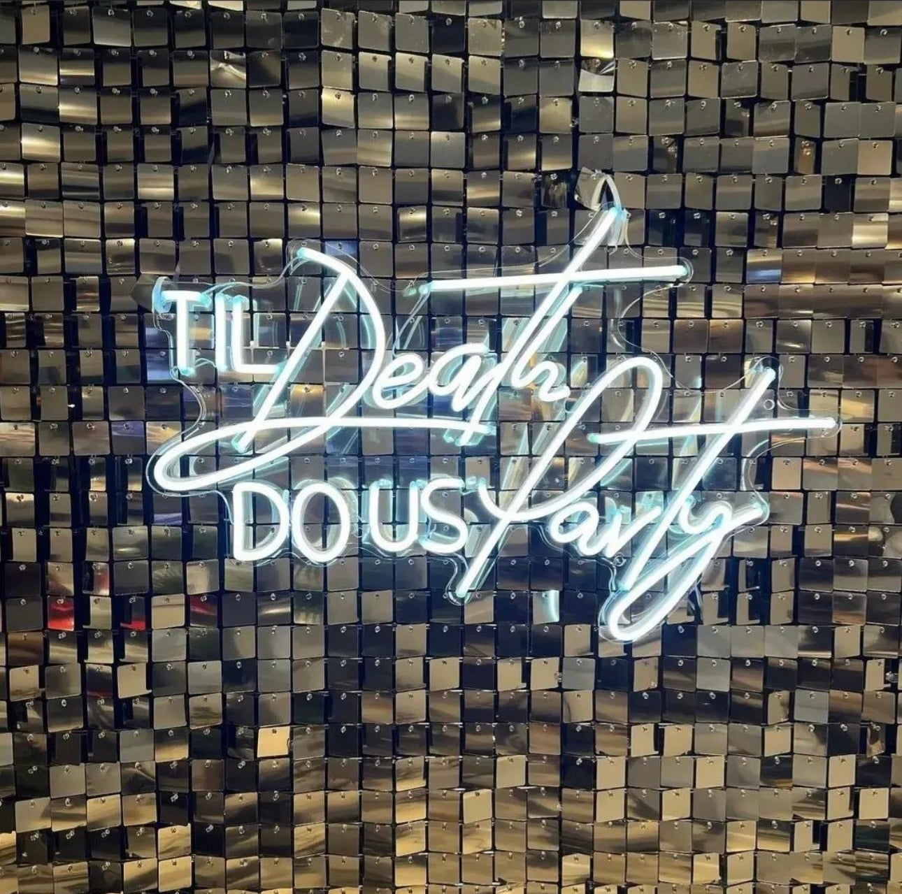Til Death Do Us Party LED Neon Sign