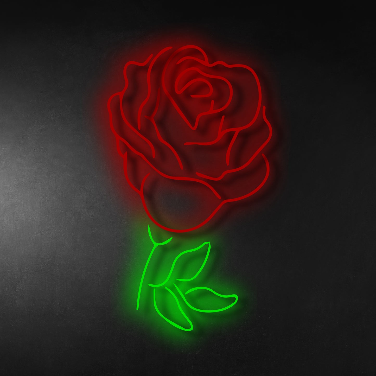 Rose Neon Sign 35cm | Handmade LED Neon Light