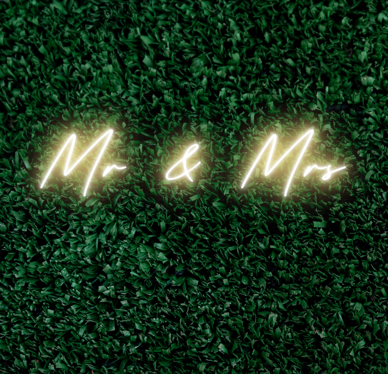 Mr & Mrs Neon Sign | 90cm Handmade LED Light