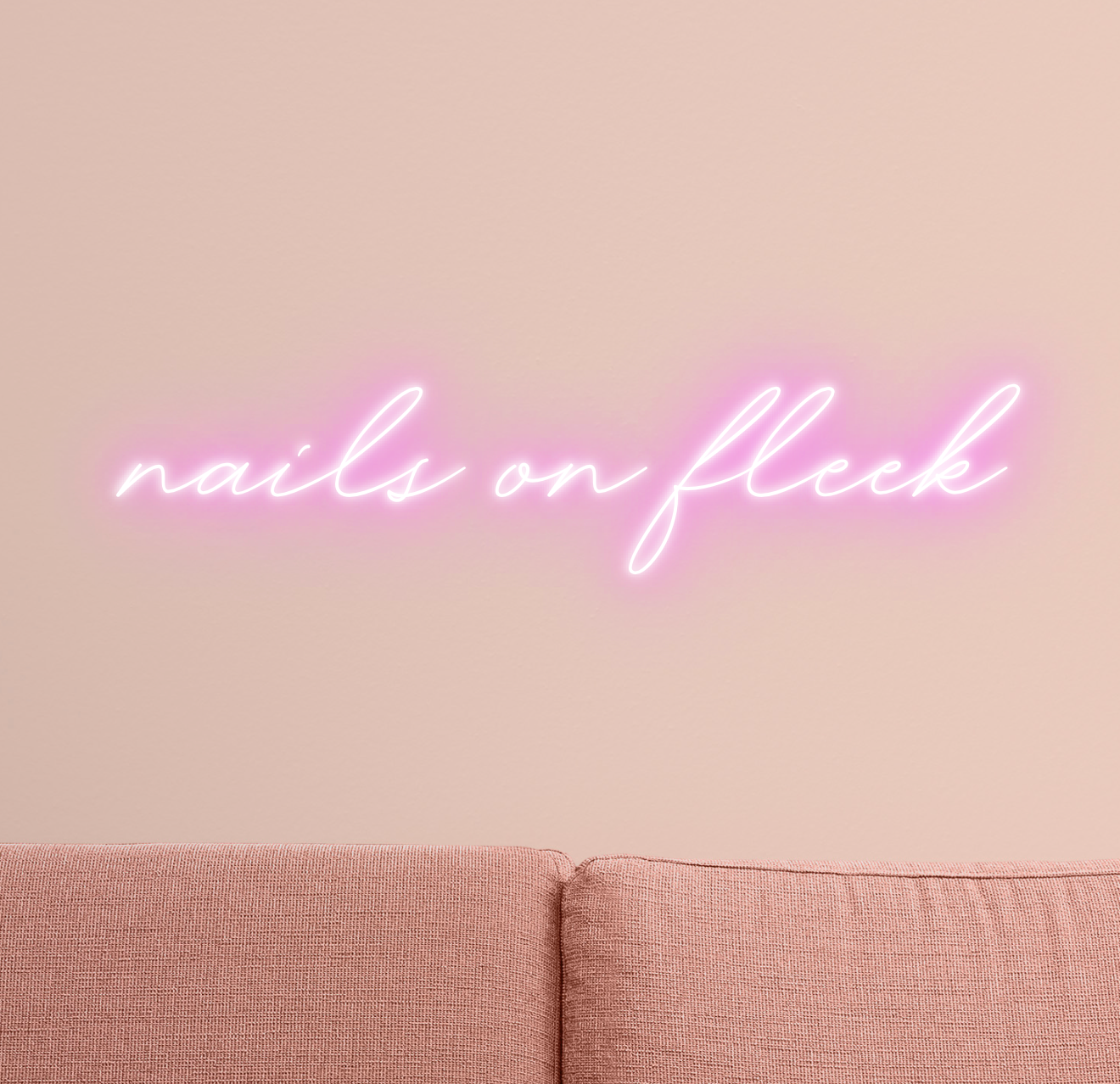 Nails on Fleek Neon Sign 80cm | Handmade LED Neon Light