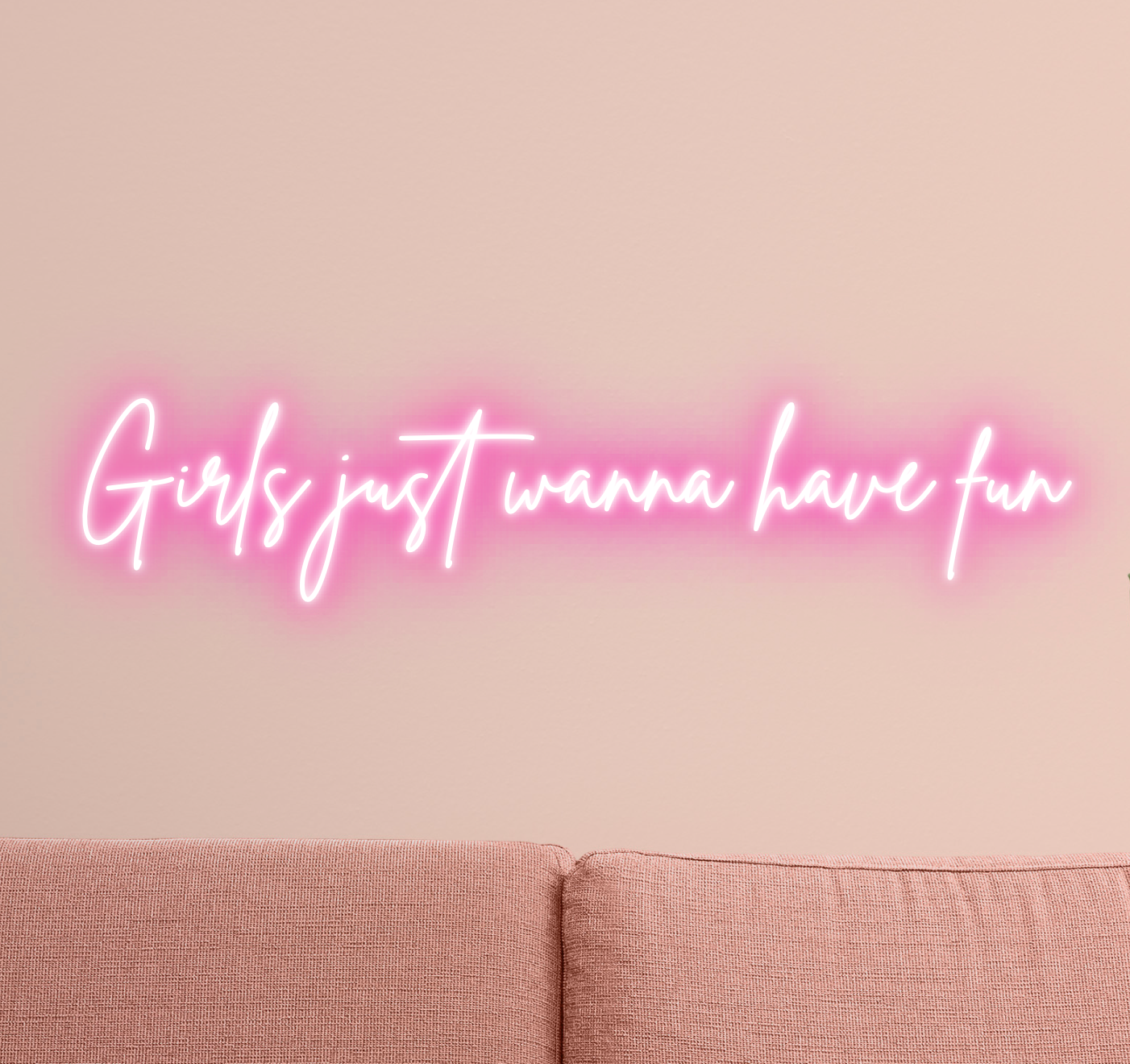 Girls Just Wanna Have Fun Neon Sign | 100cm LED Wall Light