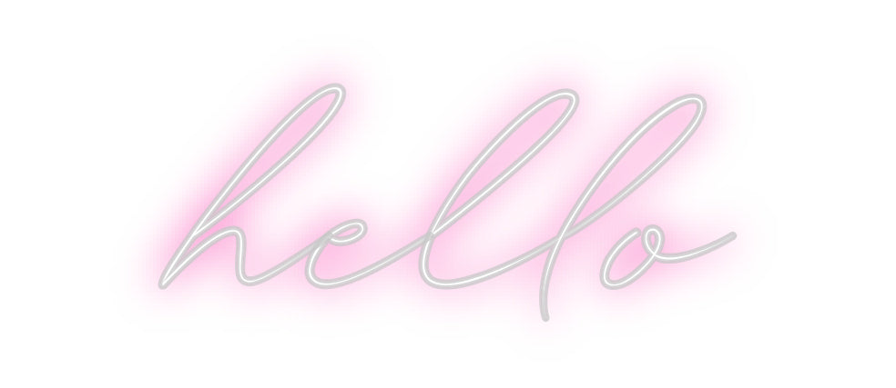 Create Your Own Neon Sign Hello | Custom LED Design