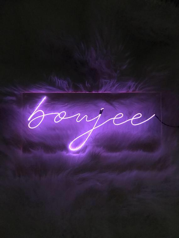 Boujee Neon Sign | Handcrafted LED Party Light