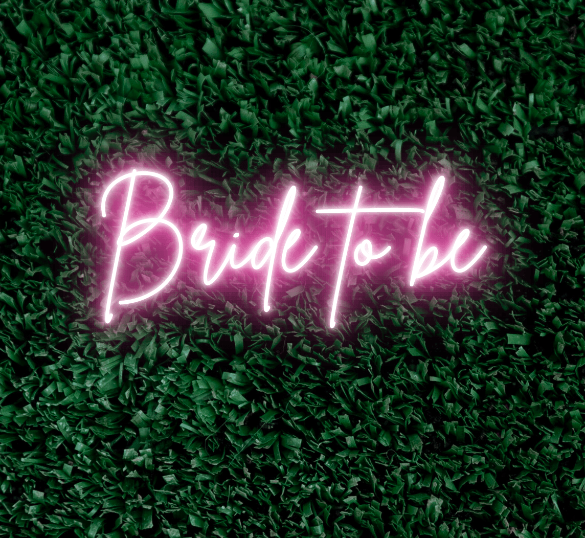 Bride To Be Neon Sign | 80cm Handcrafted LED Light