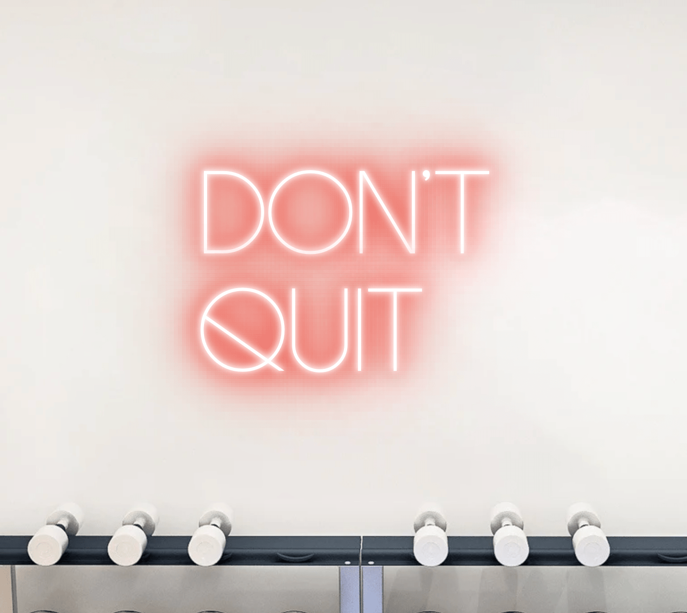 Don't Quit Neon Sign | 120cm LED Motivational Light
