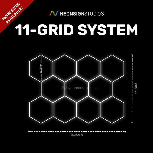 Hexagon Lighting | 11 Grid System
