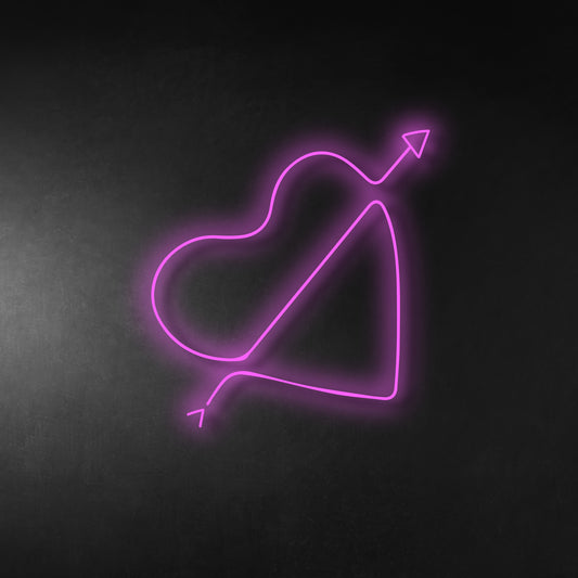 Heart & Arrow LED Neon Sign