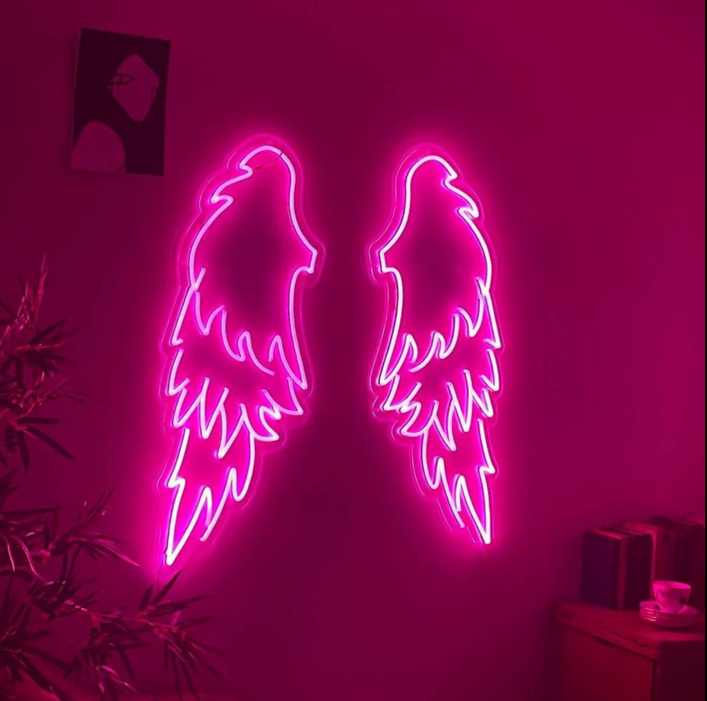 Large Angel Wings Neon Sign 