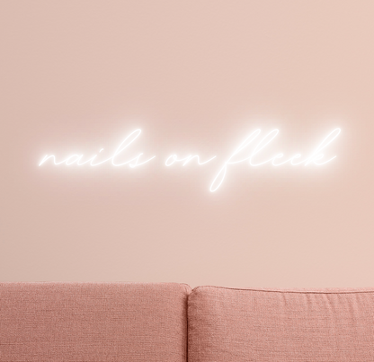 Nails on Fleek LED Neon Sign 