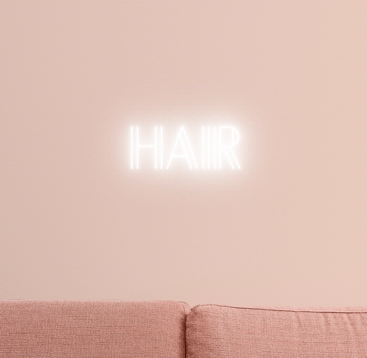 Hair LED Neon Sign