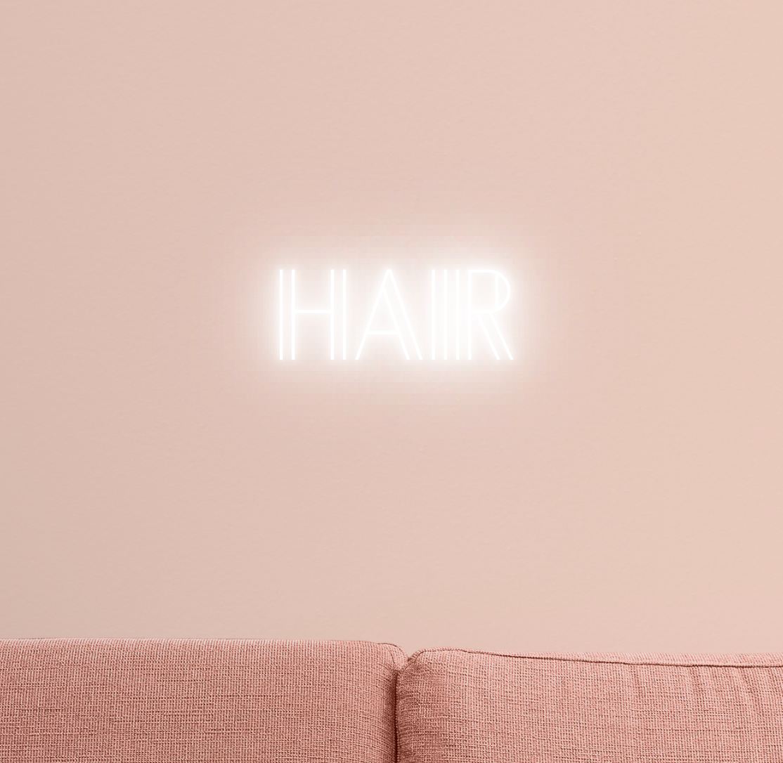 Hair LED Neon Sign