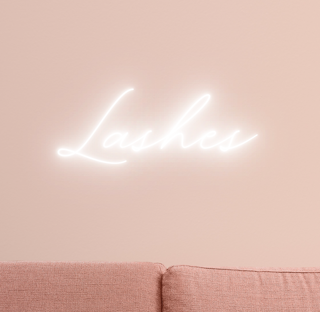 Lashes Neon Sign 