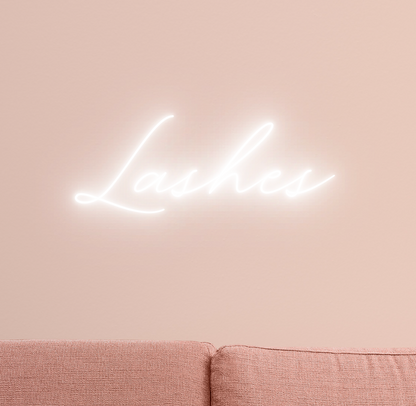 Lashes Neon Sign 