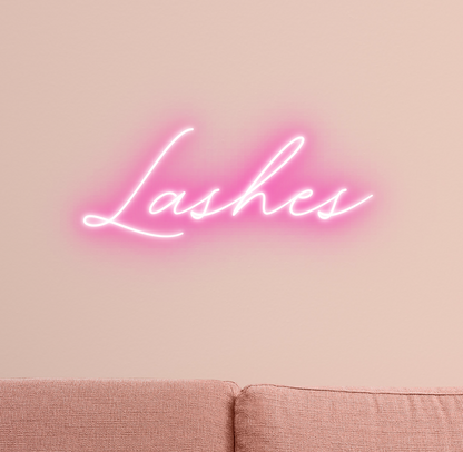 Lashes Neon Sign 