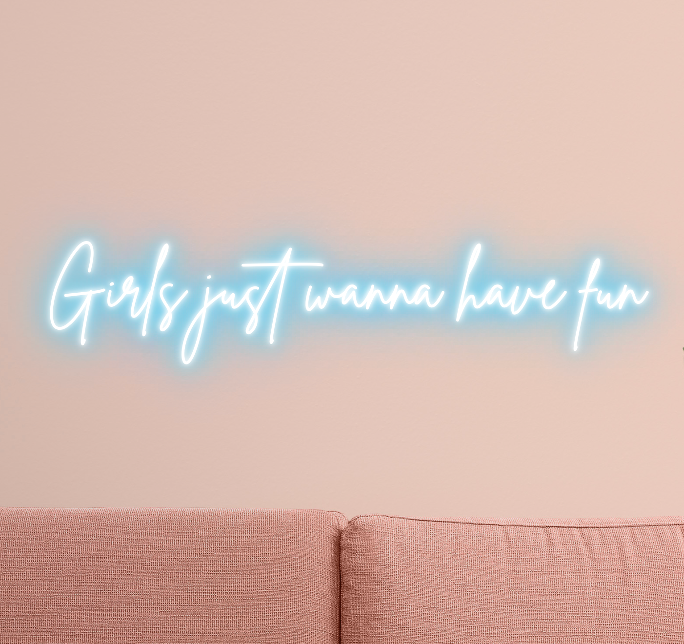 Girls Just Wanna Have Fun LED Neon Sign 