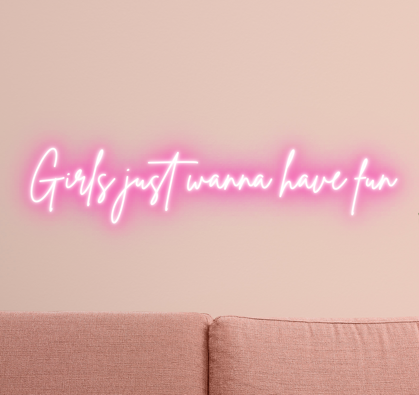 Girls Just Wanna Have Fun LED Neon Sign 