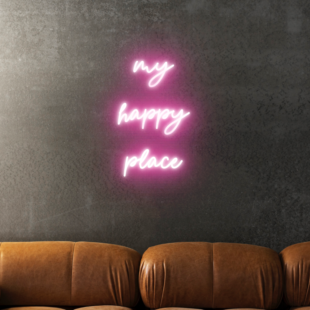 My Happy Place&nbsp;LED Neon Sign