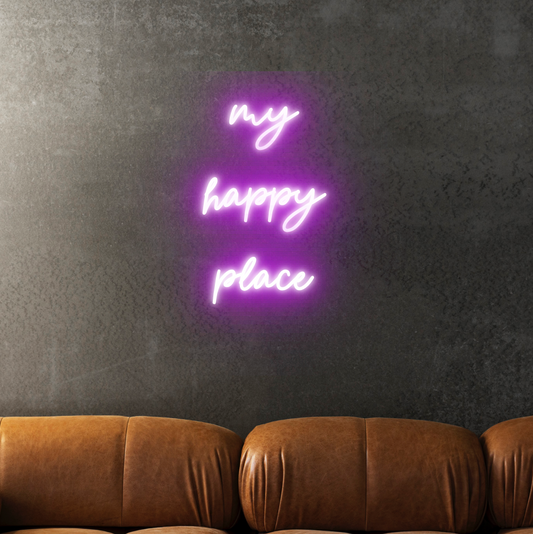 My Happy Place&nbsp;LED Neon Sign