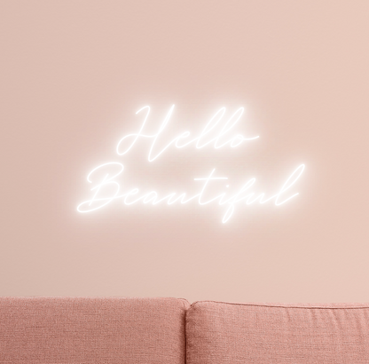 Hello Beautiful Neon Sign LED