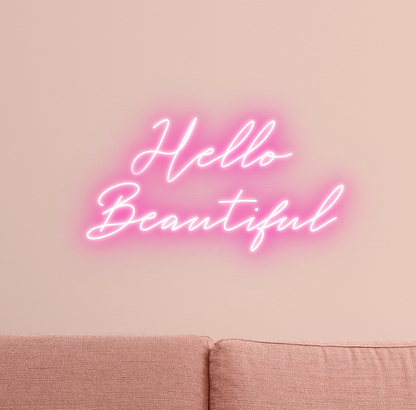 Hello Beautiful Neon Sign LED