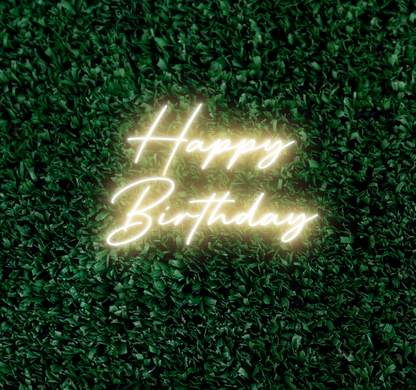 Happy Birthday LED Neon Sign 