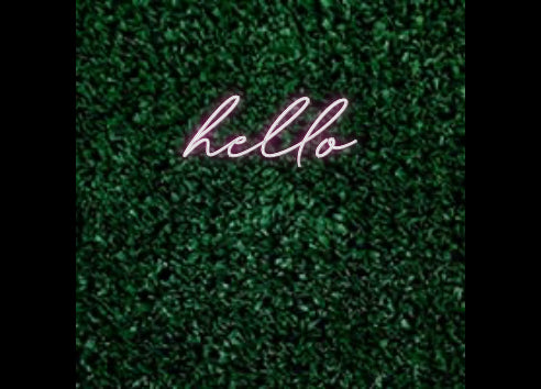 Create Your Own Neon Sign hello
