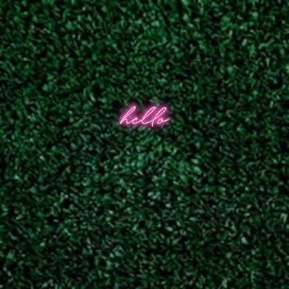 Custom Neon Sign "hello" | Personalized LED Light

