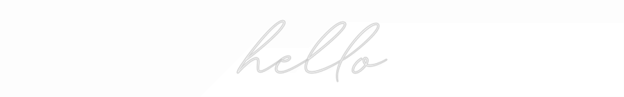 Custom Neon Sign "hello" | Personalized LED Light


