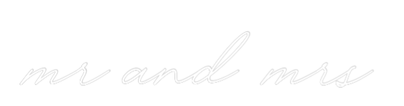 Create Your Own Neon Sign mr and mrs