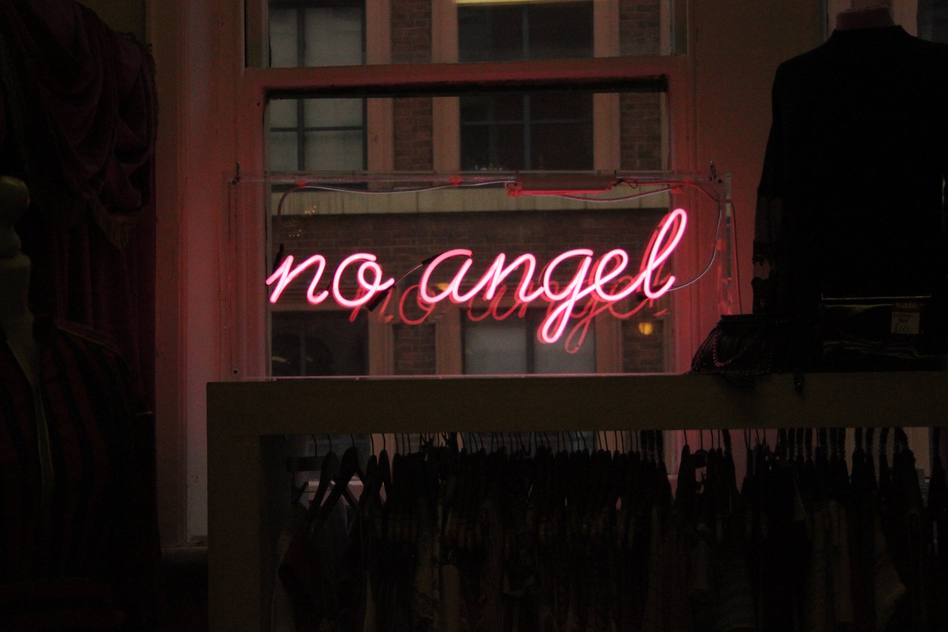 No Angel Neon Sign