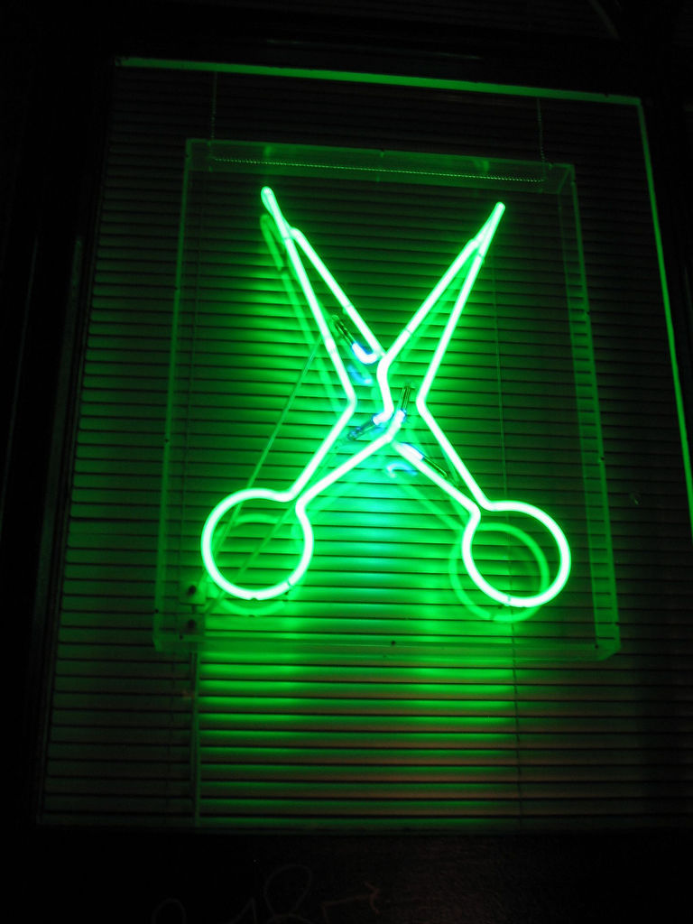 Scissors Neon Sign