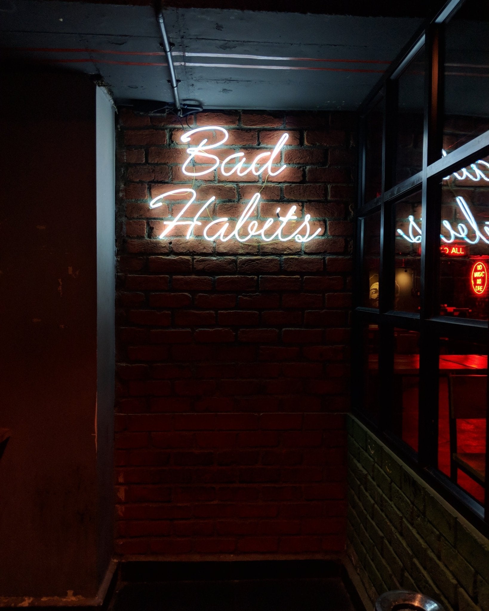 Bad Habits Neon Sign
